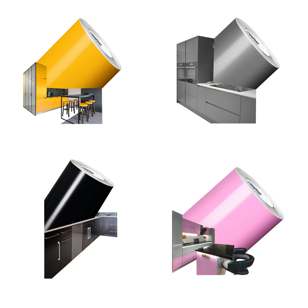 Adesivo Vinil Colorido A Prova D'água Para Envelopamento de Geladeira, Móveis - 2M, 1M e 50cent