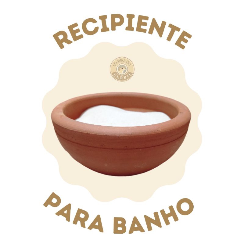 Recipiente para areia de quartzo 00, pó de coco ou para resfriamento de roedores