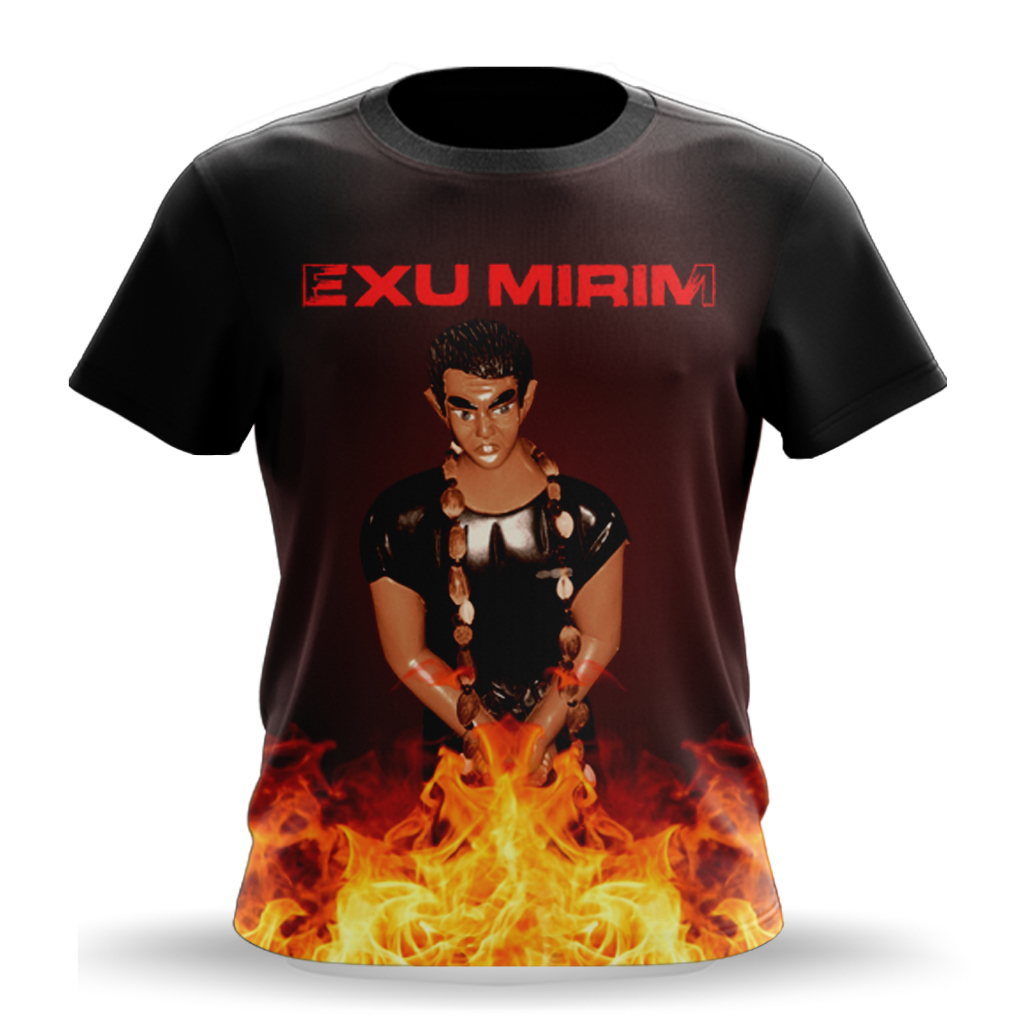 CAMISETA EXU MIRIM - UMBANDA & CANDOMBLÉ - TECIDO DRYFIT - SUBLIMADA - COD.088