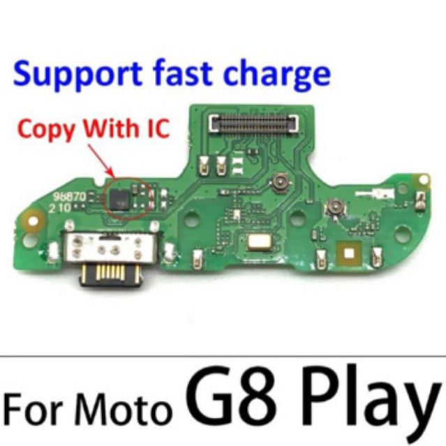 Placa Plaquinha  Carregamento Conector Microfone  Moto G8 Play One Macro