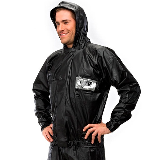 Capa De Chuva Motoqueiro Pantaneiro PVC Tornado Com Capuz Impermeável Masculino Feminino