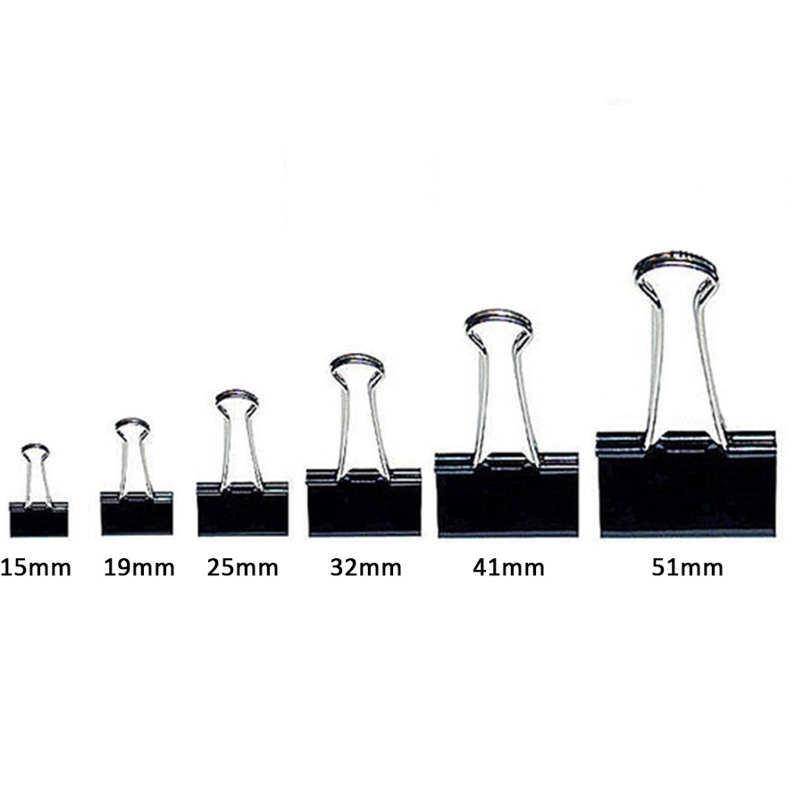 Prendedor Clips Pegador Papel Binder Metal Maozinha Clip Preto e Cores.