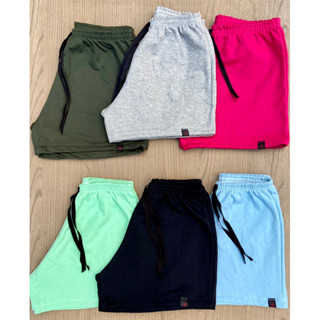 Short feminino moletom Bermuda feminino cintura alta Bermuda Moletinho confortável Zero Transparência Feminina Short de moletom
