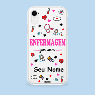 Capa Celular Personalizada Enfermagem Por Amor + Nome Alta Qualidade