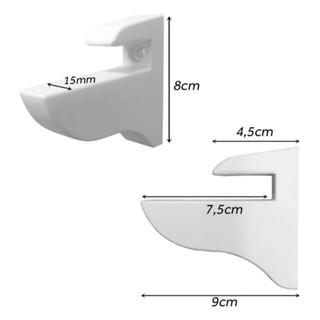 Kit com 2 bicos tucano de plástico Branco mais buchas e parafusos.