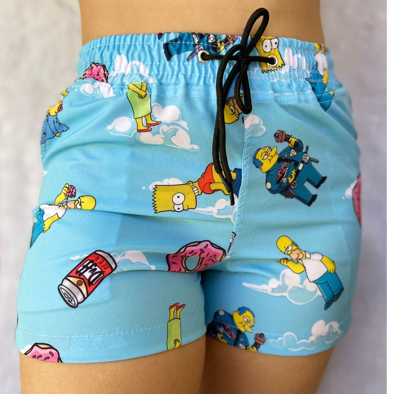 Short Feminino Mauricinho Verão Saída De Banho shortinho praia tactel saida de praia em Oferta na Shopee