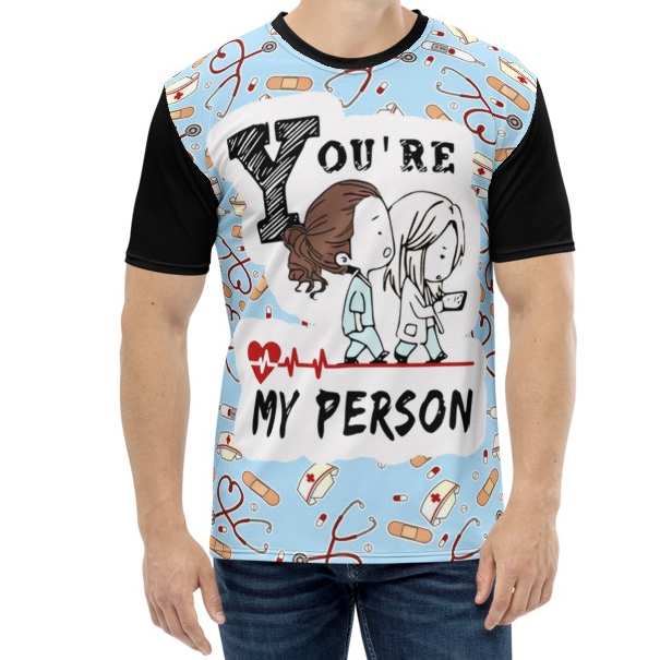Camiseta GREY'S ANATOMY You´re My Person Camisa de Séries Sublimação Total Poliéster Unissex