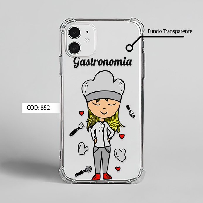 Capa Capinha Case de Celular Personalizada Profissão Gastronomia