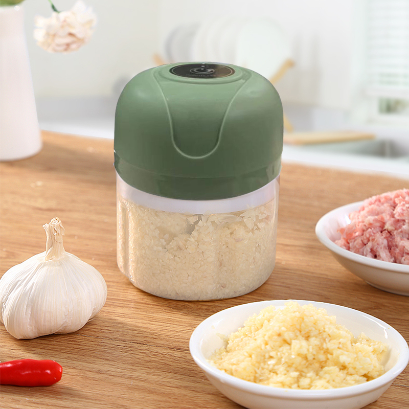 mini Moedor de Alho elétrico/manual Recarregável Triturador De Alimentos Cortador Chopper elétrico processador de alimentos