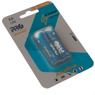 Cartela 2 Pilhas Alcalinas AA 1,5V Proeletronic