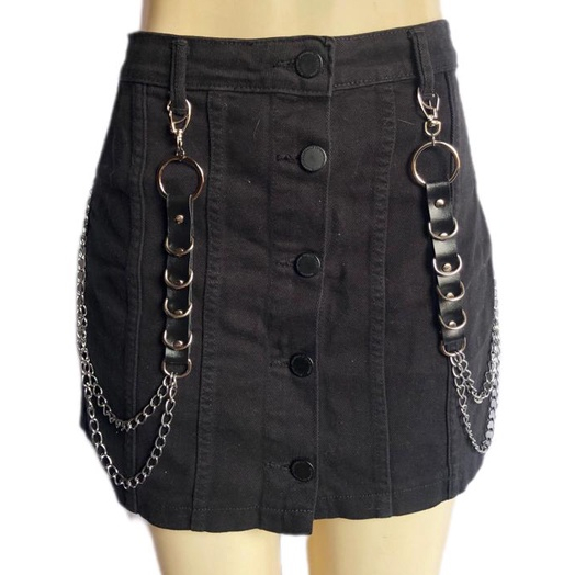 Acessório para cinto/ calça JASMINE Gótico Punk K-pop corrente em Oferta na Shopee