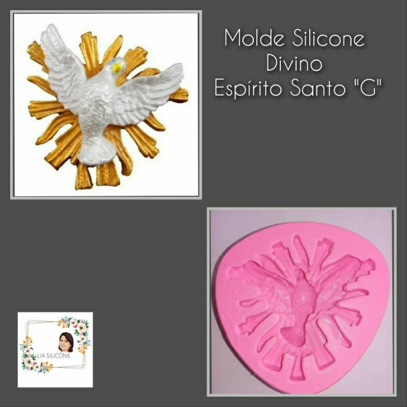 Molde Silicone Divino Espirito Santo G-molde para biscuit e confeitaria