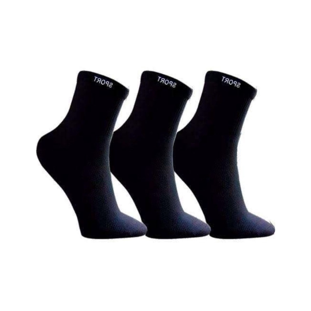 24 Pares de Meia Sport Meia Cano Longo Sport Atoalhada Melhor Preço Meia na
