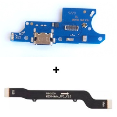 Flex Mainboard Motorola Moto E7 Xt2095 + Placa Conector Carga Moto E7