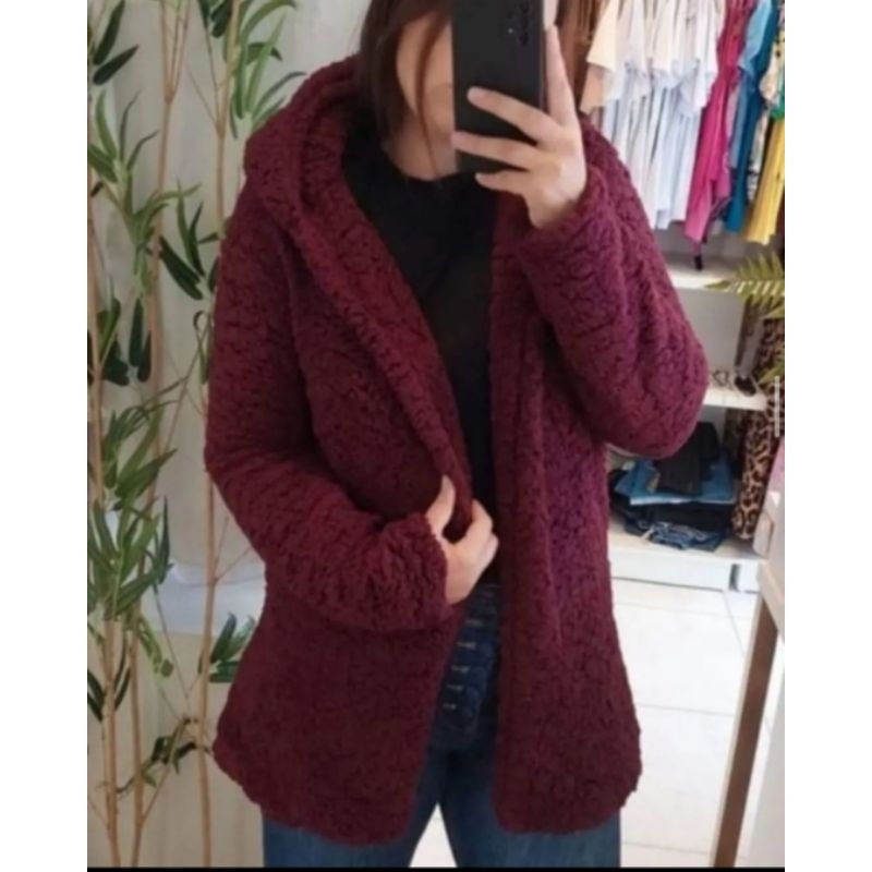 Casaco Teddy Max feminino (FORRADO)