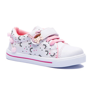 Tênis Infantil Rosa Cílios Olhinhos Menina Sonhadora