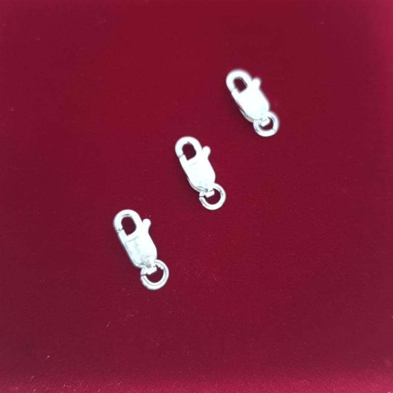 Fecho Mosquetão na Prata 925 Tamanho 13mm C/argola em Oferta na Shopee