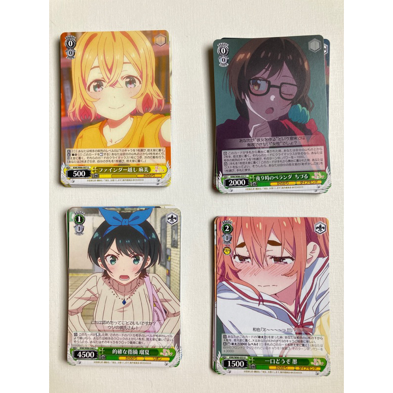 Rent-a-Girlfriend (Kanojo, Okarishimasu - Namorada de Aluguel) cartas em Japonês Weiss Schwarz