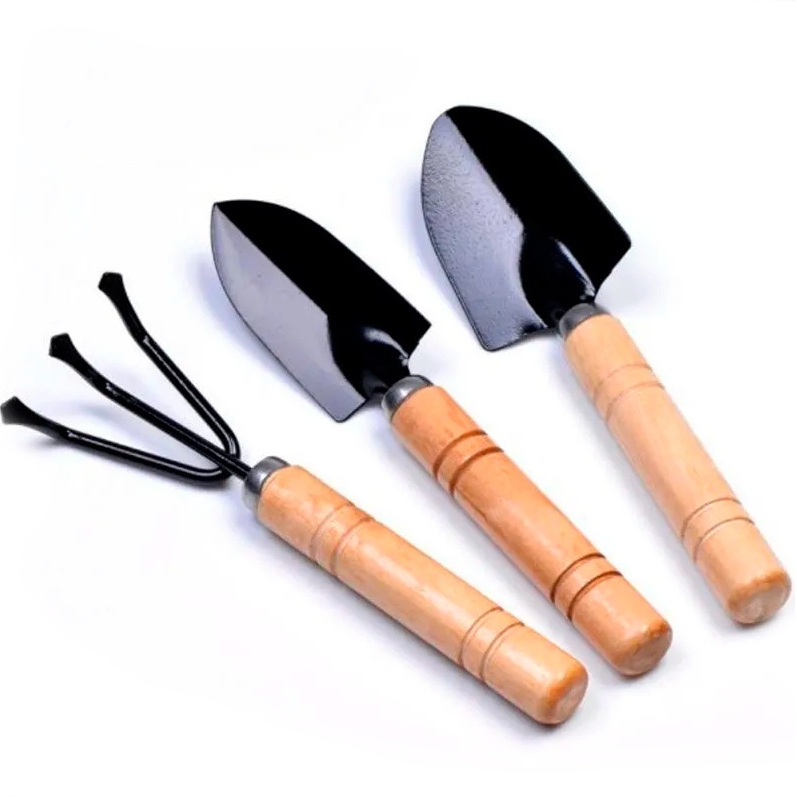 Kit 3 Peças Para Jardinagem Conjunto Mini Ferramentas Jardim Vaso Planta Horta Cultivo OFERTA Koling Sell