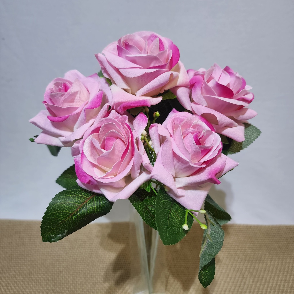 buquê de veludo rosa flor artificial P/ Decoração Casamento, Arranjos,  Decorar Festas e casa | Shopee Brasil