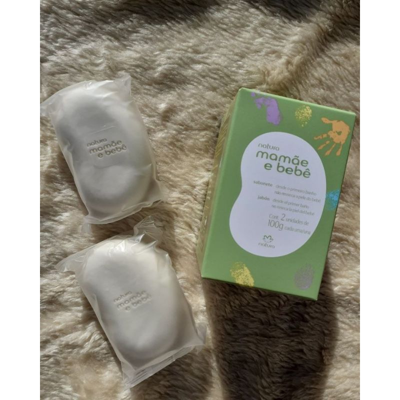 Sabonete  mamãe bebê em barra 2x 100g cada