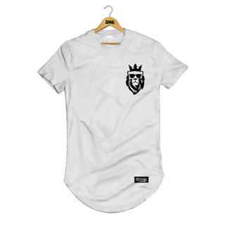 Camiseta Camisa Longline Masculina Rei Leao Juda Gostel Algodao