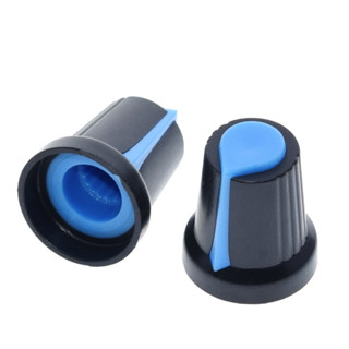 4 Knob Para Potenciômetro Eixo Estriado 6mm Cores Variadas