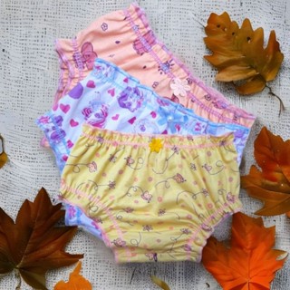 kit com 3 Calcinhas Infantil Frufu Estampadas Calcinhas Menina