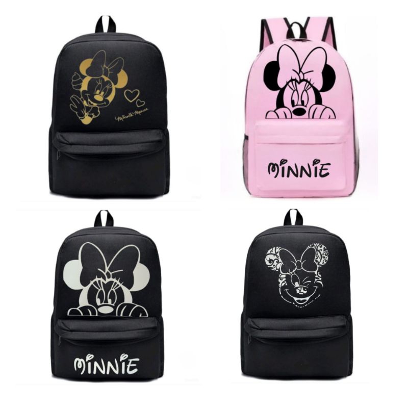 Mochila Escolar Minnie Universitária Bolsa Escolar Trabalho Mochila Mine Disney Mochila Minei Bag