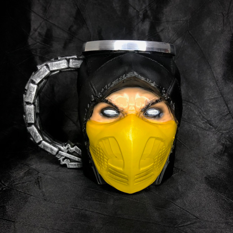 Caneca/Copo Scorpion Mortal Kombat 3D Resina