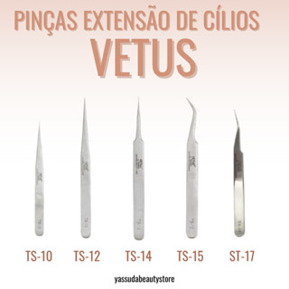 pinça para extensão de cílios Vetus