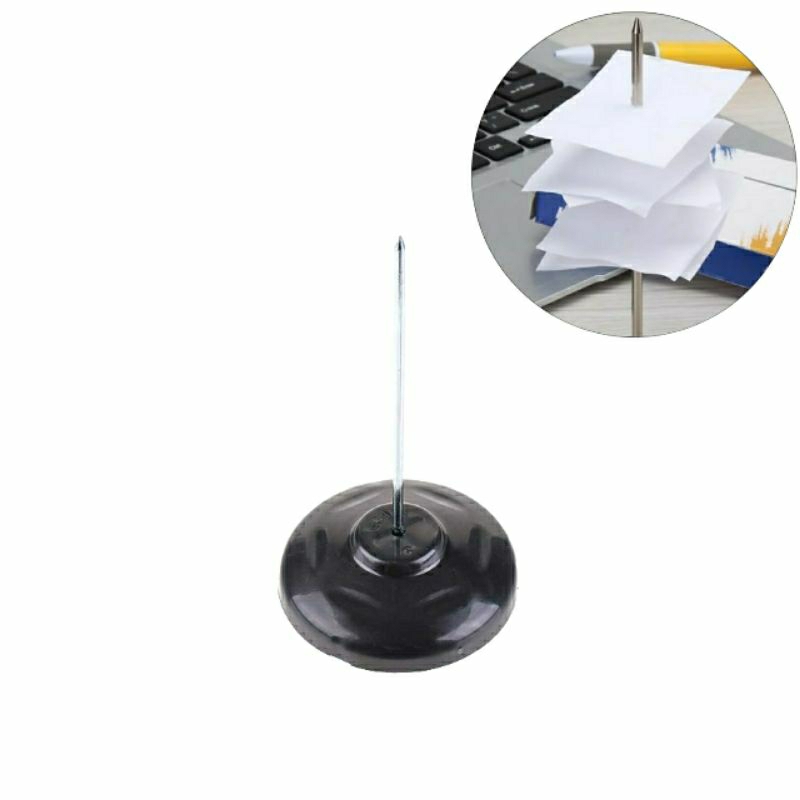 Espeto Para Papel De Aço Com Base Em Plástico