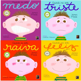 Coleção Quando eu me sinto - 4 volumes diferentes - Livro de sentimentos em Oferta na Shopee