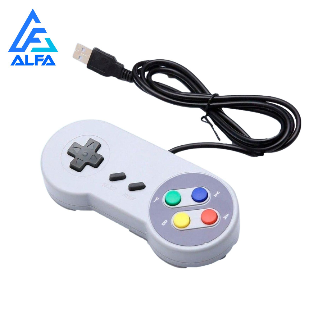 Controle Joystick Super Nintendo Snes Usb Jogos Emulador Pc gamer qualidade em Oferta na Shopee