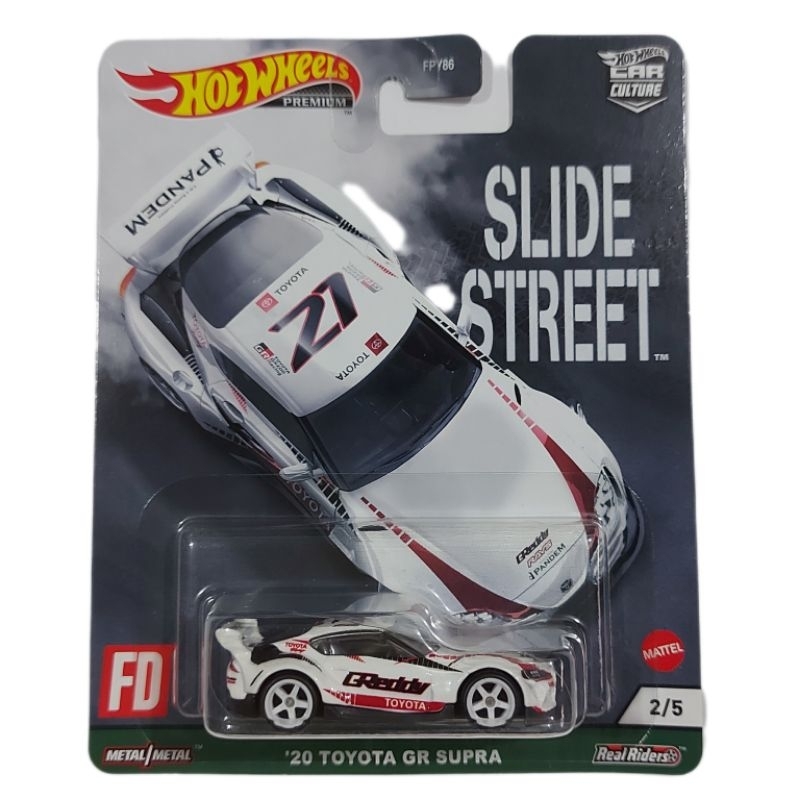 20 Toyota GR Supra Hot Wheels Premium Car Culture Slide Street 2/5