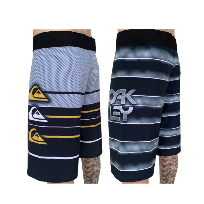 Kit 2 Bermudas Elastano Quiksilver Oakley