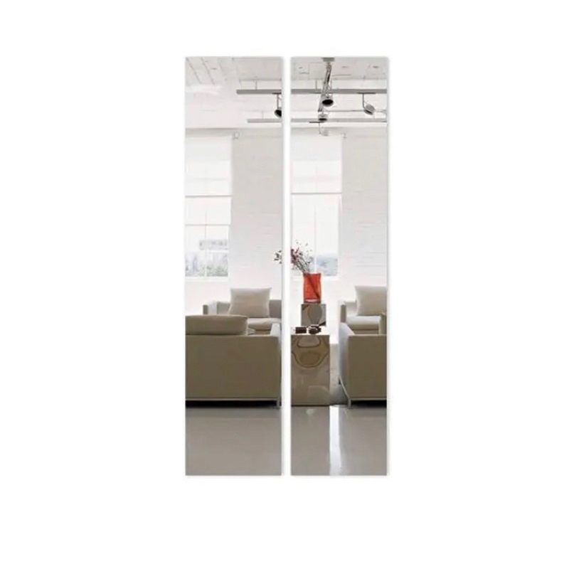 kit 2 peças 50x20 espelho decorativo painel sala quarto guarda-roupa em Oferta na Shopee