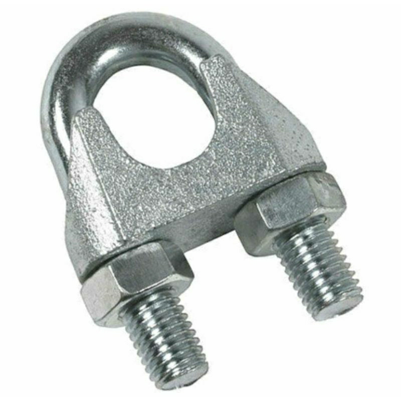 Grampo Clips Para Cabo de Aço 3,2mm 1/8" Academia Musculação