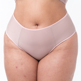 KIT COM 4 Calcinhas Cintura Alta PLUS SIZE Em Microfibra Confortável Compressão Dia a Dia