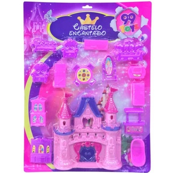 Kit Castelo Encantado Completo Sofá Armário Espelho Mesa Cama Poltrona Geladeira Brinquedo ENVIO IMEDIATO