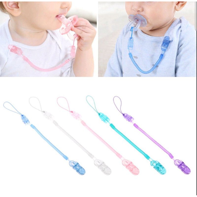 2 pçs Prendedor de chupeta clipe baby em Oferta na Shopee