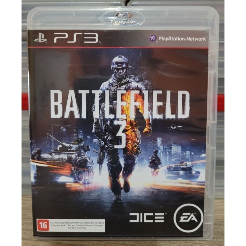Battlefield 3, jogo original para ps3 mídia física, com manual e folhetos do jogo