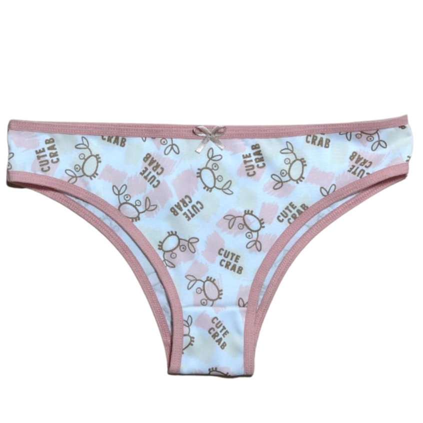 Kit 5 Calcinhas Menina Moça Juvenil Estampadas Para Revenda