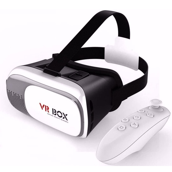 Óculos De Realidade Virtual 3d + Controle Bluetooth - Vr Box