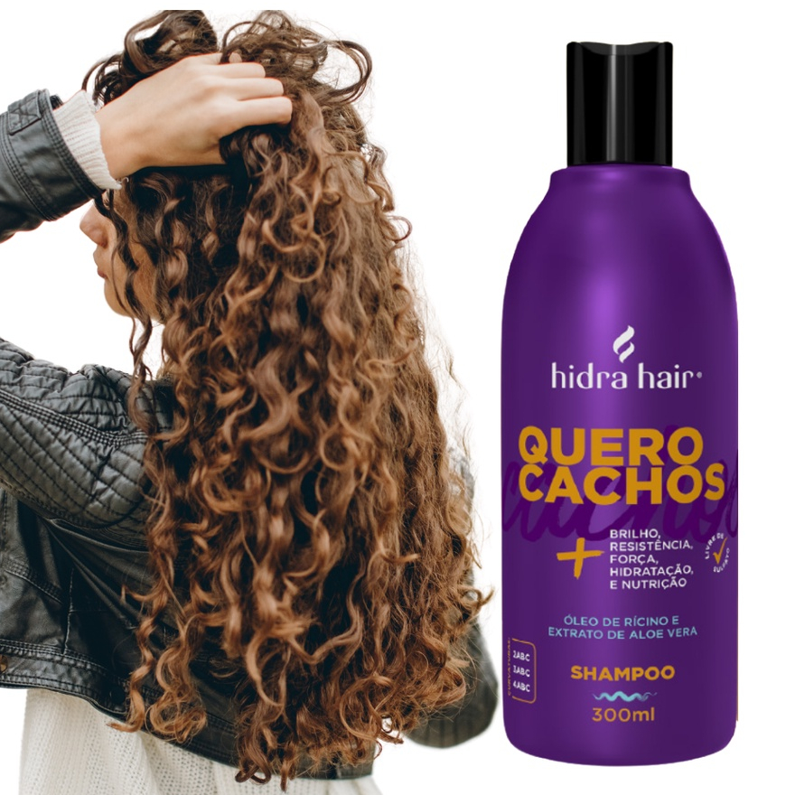 Shampoo Para Cabelo Cacheado Mais Brilho E Hidratação Quero Cachos ...