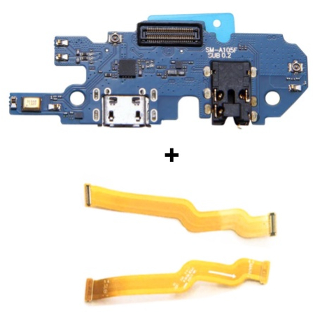 Placa de Carga Dock, Conector USB Samsung A10 A105 +Flex Mainboard Placa Samsung A10 105