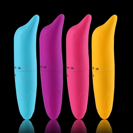 Vibrador golfinho ponto G com a ponta levemente curvada em Oferta na Shopee