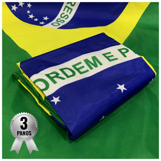 Bandeira Do Brasil Com 3 Panos Dupla Face de Tamanho Grande e com Ilhós em Oferta na Shopee