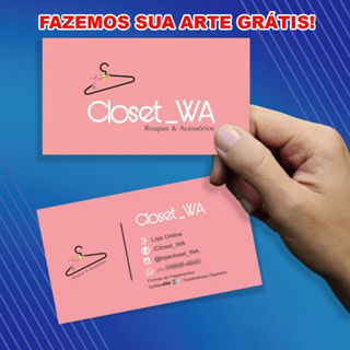 CARTÃO DE VISITA 500 ou 1.000  UN COLORIDO FRENTE E VERSO em Oferta na Shopee