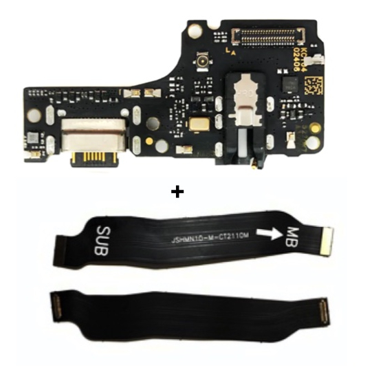 Placa Conector De Carga Redmi Note 10 4G + Cabo Flex mainboard Redmi mi Note 10 4g / note 10s em Oferta na Shopee